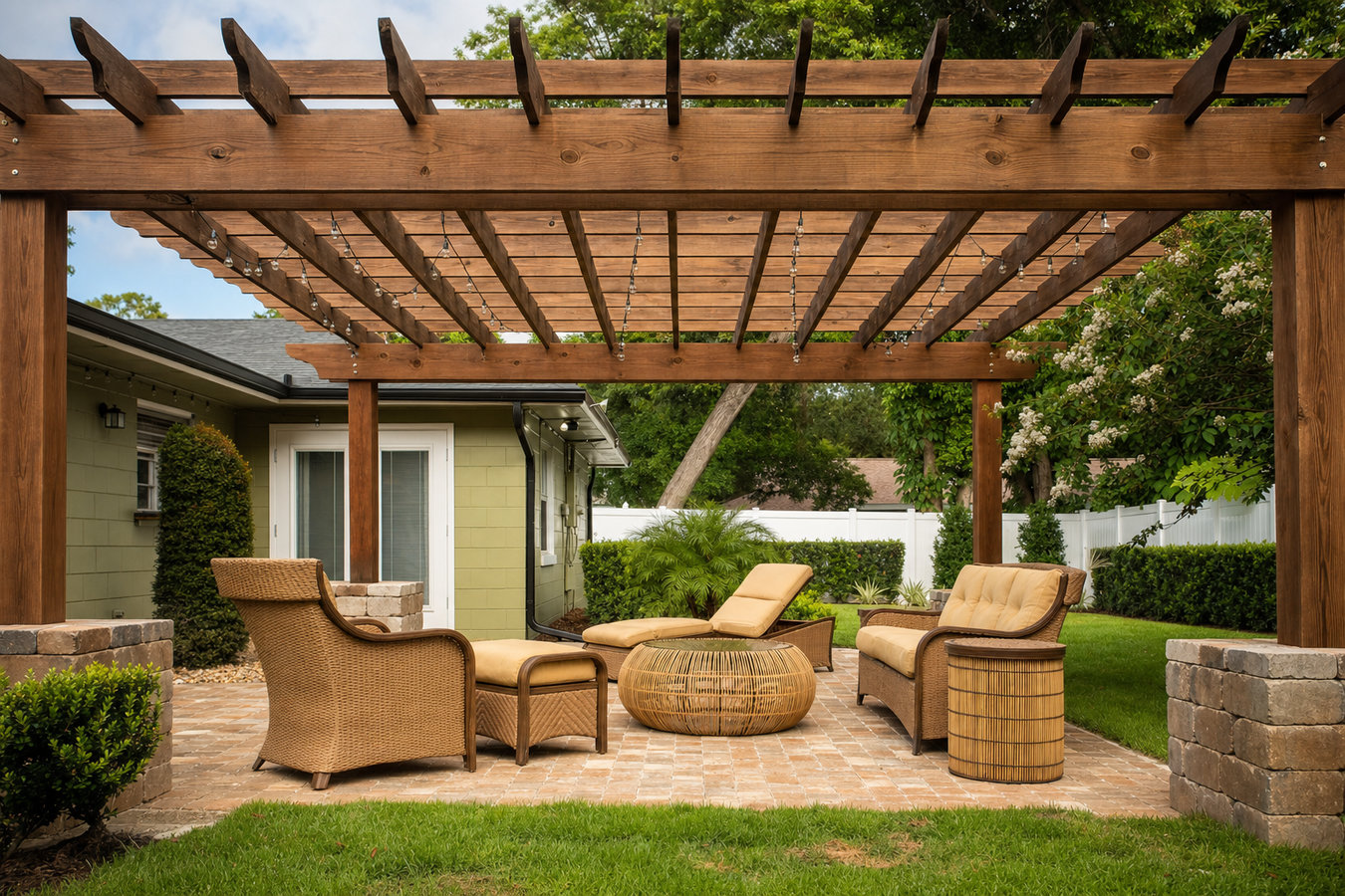Pergola installation